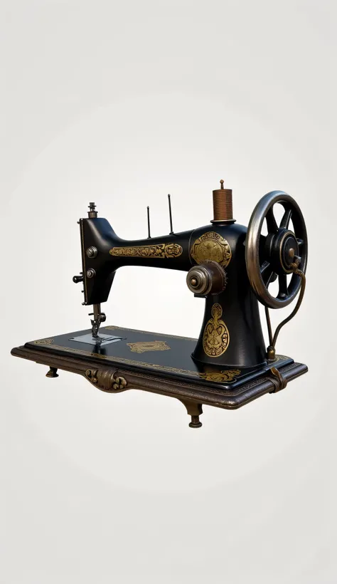 (19th century era),(far distance scenery angle), A hyper-realistic scenery image shot of a 19th century beautifully female tailor knitting cloth on a sewing machine, a tailor. The beautifully tailor is depicted in a full body angle view, showcasing her liv...