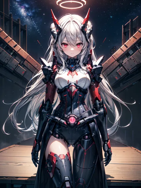 Masterpiece, top quality, Ultra Details, very detailedなイラスト, very detailed, Intricate Details, high resolution,超 Intricate Details, very detailed 8k cg wallpaper, cowboy shooting, caustics, reflection , ray tracing,Devil Theme,nebula, dark aura ,Cyber ...