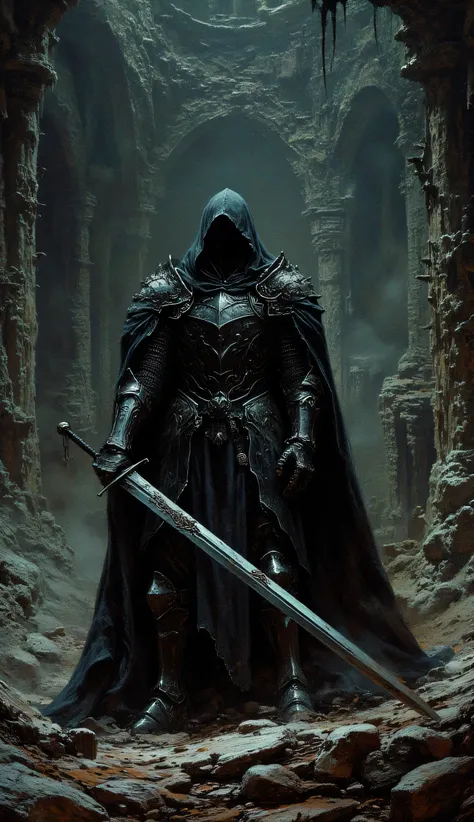 Black Knight in a Cave