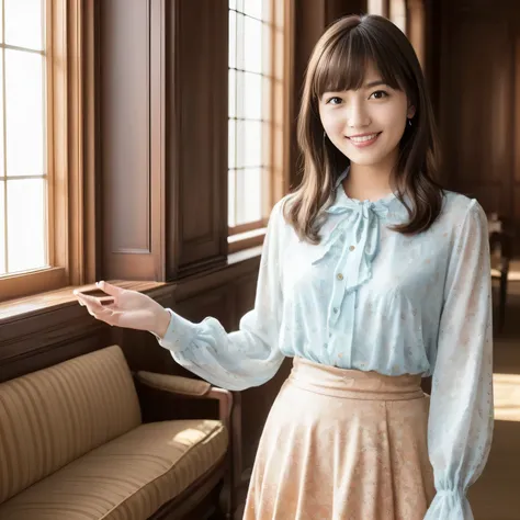 ( features a gentle and gentle expression :1.6), ( full body shot:1.3), ( Panorama :1.0), movie lights, (( top quality)), ( RAW photos , top quality), ( is present:1.4), realism, Masterpiece, so delicate and beautiful, very detailed, 4k wallpaper, ...