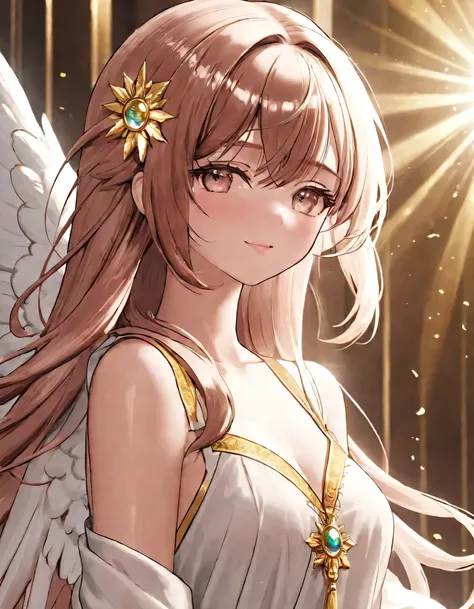 Masterpiece, top quality, 8k, Real People , is present, very dense CG, shiny skin , Total focus, heaven, The Glory of God, Shine, angel, bless, happy,