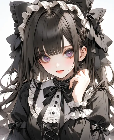  beautiful girl, gothic lolita fashion,