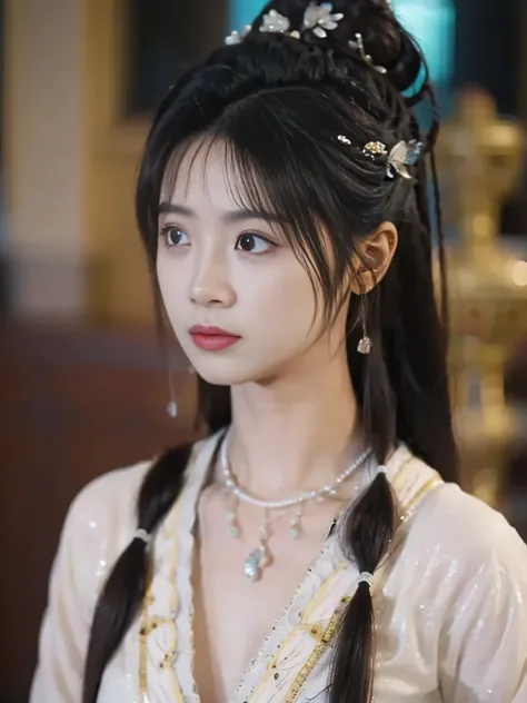 a beautiful girl,No headdress