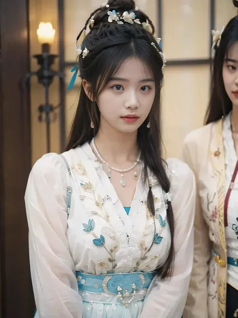 a beautiful girl,No headdress