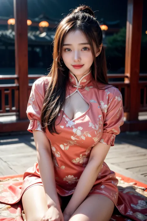 Fair skin,8k,Ultra-high resolution,Super detailed,Highest quality,Look at the viewers、Perfect lighting,flat light,super high quality,Ultra-high resolution,masterpiece,Realistic,Detailed face,Perfect Anatomy,Slender body、Young face、smile、Sweating、Flushed Ch...