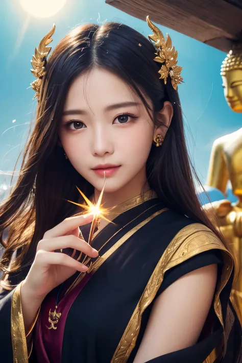  HD,  real , cute face ,  cute face , beautiful woman、 beautiful girl、 Artistic 、Mythical、 mysterious in another dimension、 fantastic、Spell casting、Wave of the Goddess 、Sparkling Flash 、 Buddha's Sanctuary、 The Strongest High School Girl 、 Sun Moon Theolog...