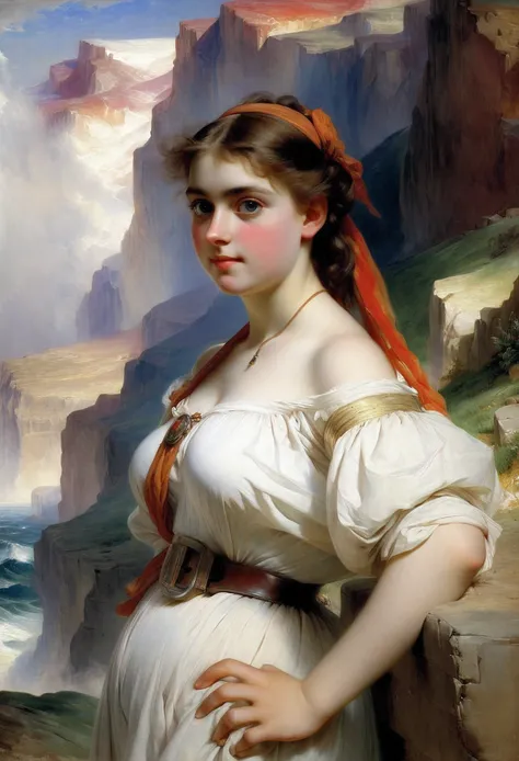 young girl, творческая импровизация (Created by Thomas-Moran)
