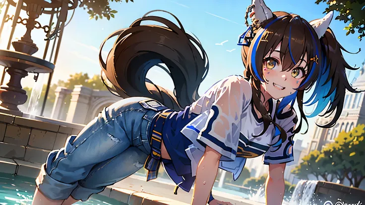 ((8k, 16k, highest quality, masterpiece, very detailed, super detailed, official art, realistic anatomy)), semi-realistic illustration:0.4, 1 girl, NSFW, pretty girl, ((baby face:1.3)), (shining eyes:1.2, highlight eyes), (beautiful eyes, perfect eyes, upw...