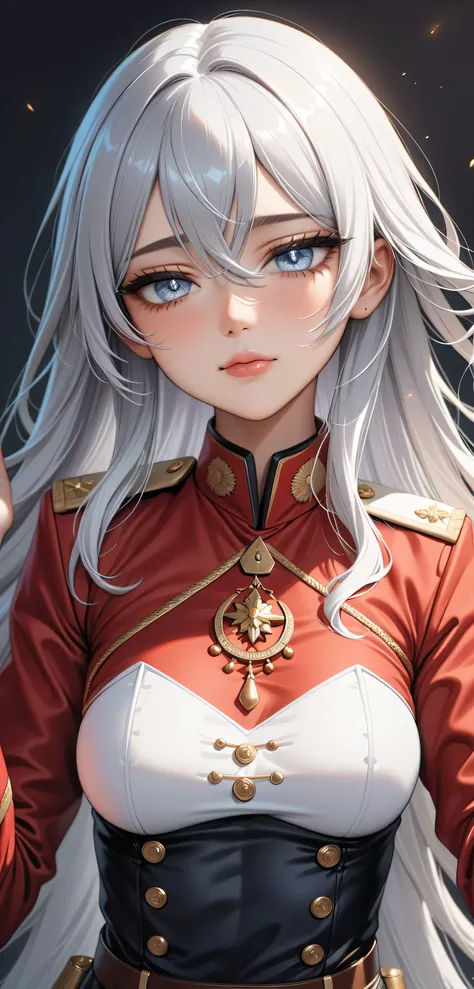 ((Random Sexy pose)), ((Ultra detailing)), (very aesthetic, best quality, ultra detailed), intricate details,
1girl, silver hair, silver eyes,((Detailed eyes)), ((Beautifull eyes)), ((prefect eyes)), long hair, Medium breasts, shy, Licking her lips, , indo...