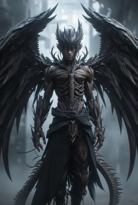 A boy who is half a demon king and half human and has wings growing on his back