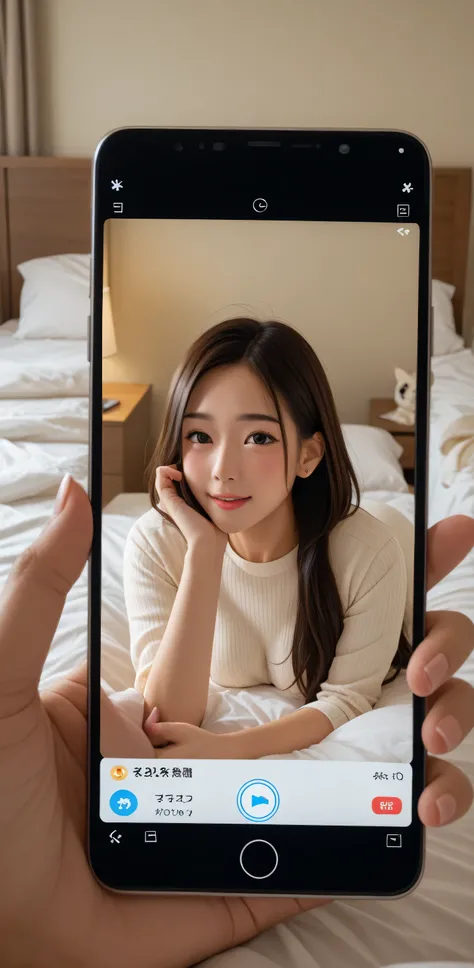   1 boy at night ,  holding hands with a smartphone hologram  、throw,   holding up a smartphone screen  、  girl on a smartphone screen  、  smartphone screen in front of the screen  、  Smartphone Focus  、  in the seat 、Girl in the back  、 Japanese Gal with ...