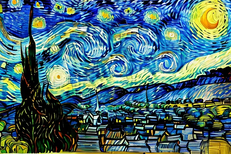 Starry Night by vincent van goght, the Starry Night, Starry Night, By Van Gogh, by Vincent Van Gogh, in the Starry Night, style of van gogh Starry Night, Van Gogh's Art Style , , design inspired by Vincent van Gogh , Van Gogh's Paintings , Van Gogh sty...