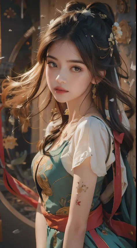 (RAW photo, best quality), (realistic, photo-realistic:1.3),best quality,highly detailed,masterpiece,ultra-detailed,illustration,1girl,upper_body,dynamic angle,world masterpiece theater,messy_long_hair,best quality,extremely detailed CG unity 8k wallpaper,...