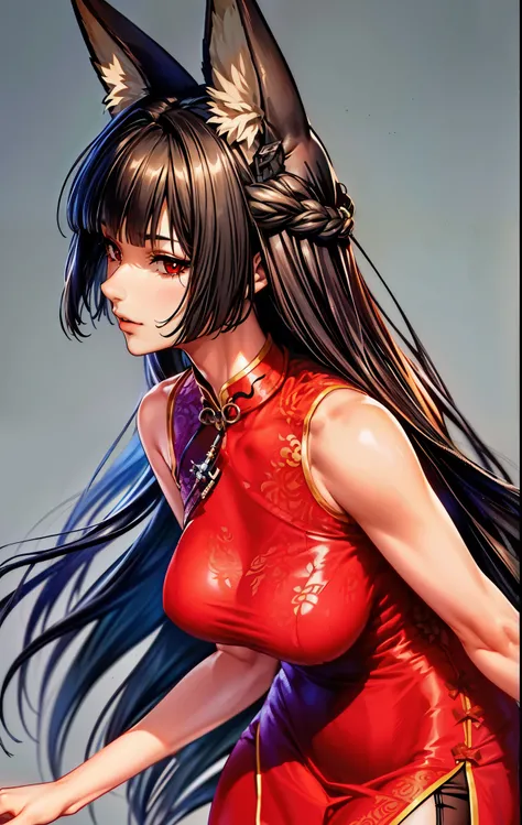 top-quality、tmasterpiece、Very high resolution、super high image quality、High-quality pixels)、perfect eyes, perfect face, alone, large breasts, 8k, (Detailed description of hair), (Detailed description of face),(Detailed description of body), fair and clear ...