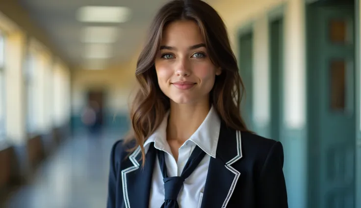 united state girl beautiful in school uniform hot  hd clickable image
