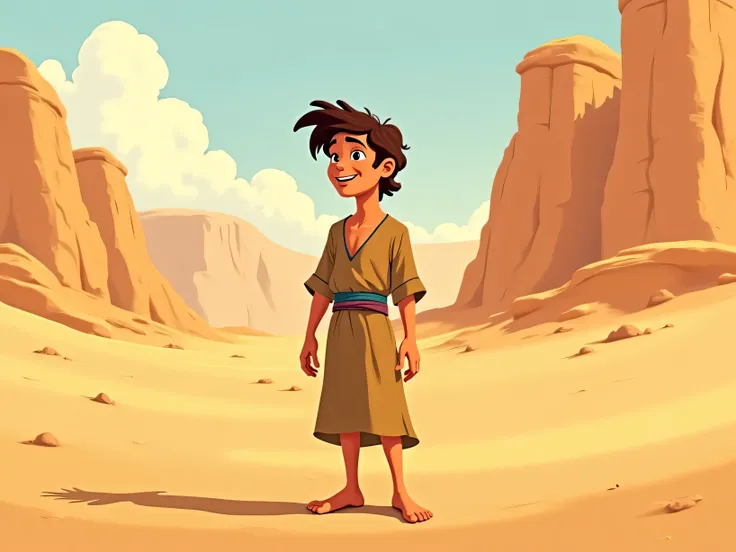 Moses from the Bible in Disney animated style for s 