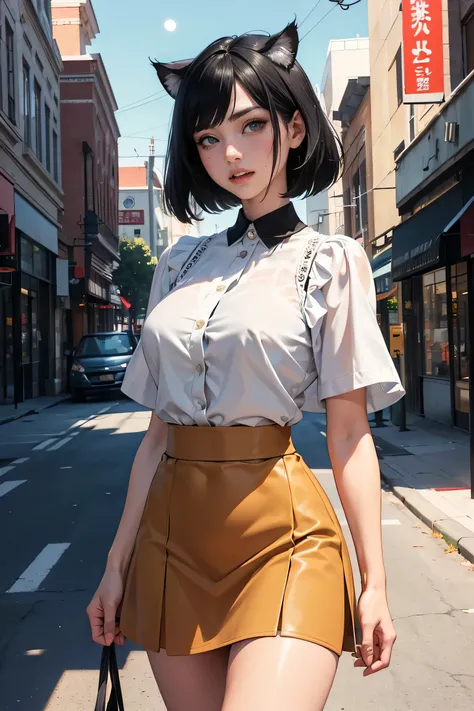 nsfw， high resolution、 anatomically accurate on a stepladder、最 high quality、 textured skin 、 8k octane 、

 Masterpiece,  high quality, 最 high quality,  Super Detail,  real ,  1 girl, 
Vegetarian wrist,  black hair,((Show me the ))，
Bob Hair，(( wearing a fl...