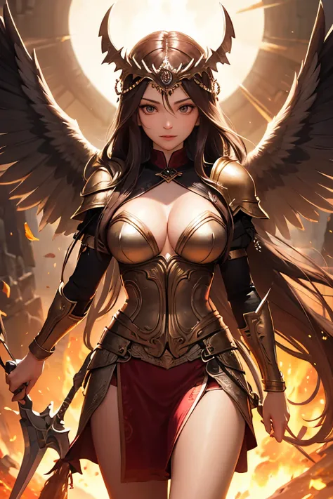 Goddess of War, Valkyrie, Ride of the Valkyries, Norse mythology Edda, (Excellent, Best quality: 1.2),