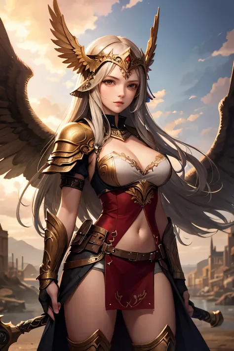 Goddess of War, Valkyrie, Ride of the Valkyries, Norse mythology Edda, (Excellent, Best quality: 1.2),