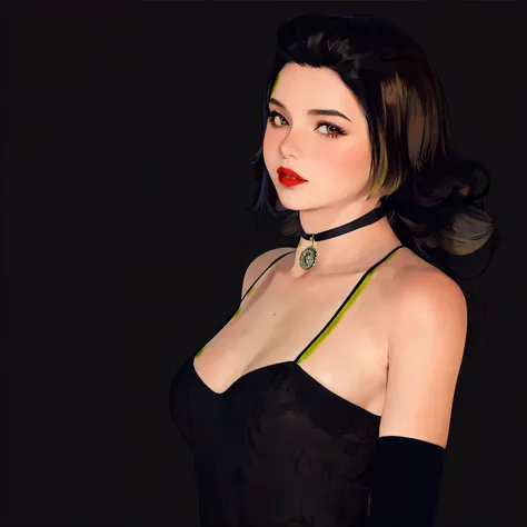 1 girl, Alone, upper body, watches viewers, White background, bob cut, short hair, multicolor hair, compensate, Parted lips, red lips, eyeliner,