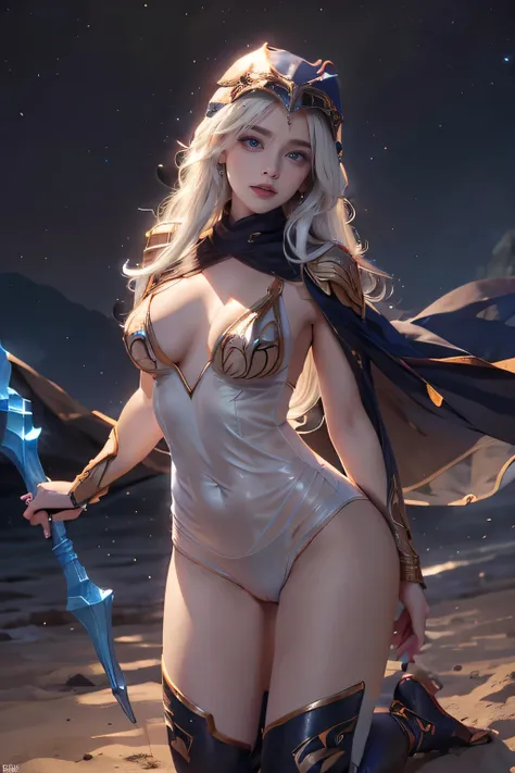 ,  FULL BODY,femur,slow , Balgazakura ,Flabby , nude, Nipples , Very Exposed Protruding Nipples,  Detailed Genital Marks ,  camel toe  ,Axe marks ,  nipple erection,White hair카락, The bow   , With a bow,한손으로 활 다른손으로 chest을 잡음,   camel toe  을 보여주는,   legging...