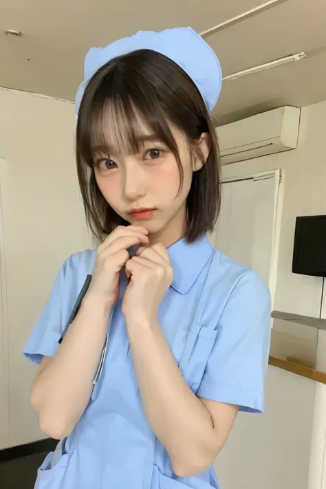 ( Masterpiece:1.3)、 Very nice finish 、( high resolution、8k:1.3)、( top quality 、 Super realistic as pictured :1.5)、 G , 超 high resolutionの顔、 The face against the white wall is in focus、 Ultra-high definition beautiful eyes、 eyes are symmetrical :1....