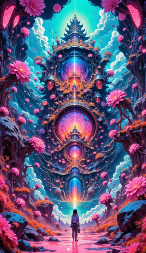 NSFW, (((unrealistic nightmare, Colorful, Fluffy, Abstract, Masterpiece))), Surreal landscape, Distorted shapes, Pastel colors, Dreamlike, Molten textures, Swirling patterns, Inconsistent perspective, Unnatural proportions, (Detailed, Unsettling), High con...
