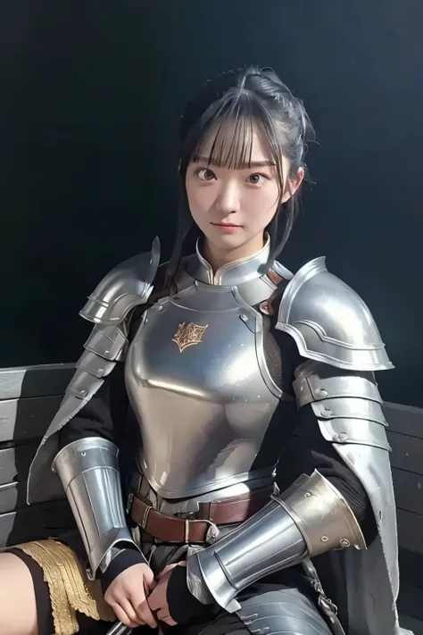     top quality   ,  Masterpiece,     high resolution,     in the seat, Knight Armor,  Are you ready to go to the battlefield with a long sword in your hand 、Ready to go to battle 