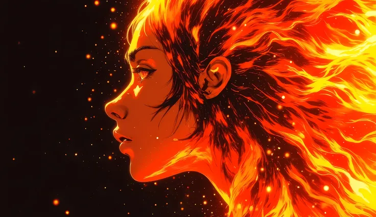 high quality, 8K ultra HD, Una hermosa double exposure que combina una silueta de mujer con un fuego azul enorme, el fuego azul should serve as a backdrop, with its details incorporated into the woman , sharp lines, The background is monochrome, sharp...