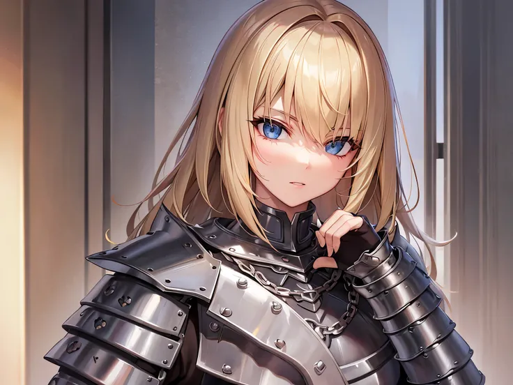 Watch Chainmail Armor Cool Blonde Viewers Armor High Quality Beautiful Face