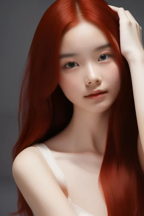 ((Red hair:1.2)),realist,proportional body, perfect body, S148_EmmaWhite,perfect lighting, balanced eyes, (best quality details:1.2),realist,8K High Definition,ultra detailed,High quality texture,intricate details,Detailed texture,finely detailed,high deta...