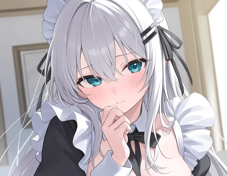 Maid girl doing a backdrop to her friend's maid