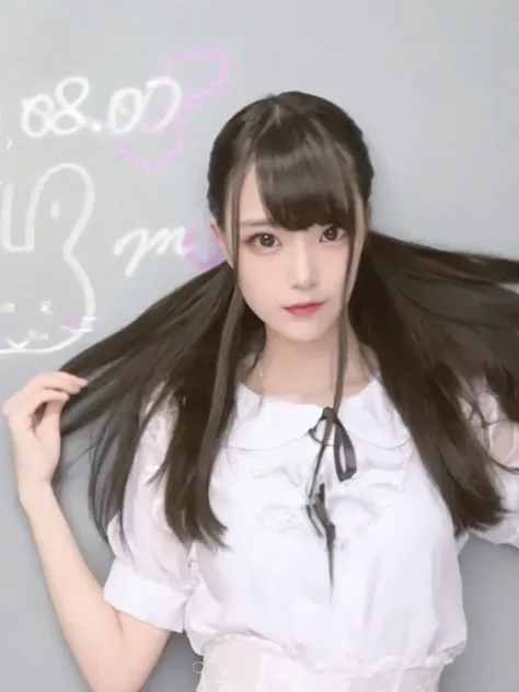 Young and innocent Japanese female in a dark reproductive room, 18 years old, idol model, long hair, height: 175 cm, waist circumference: 52 cm, chest circumference: 86 cm, narrow。They open their legs in an M shape and look like they are possessed by a dem...