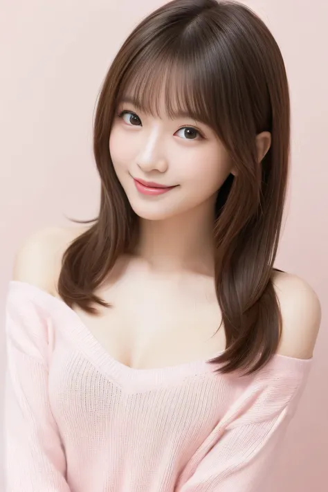 ( Masterpiece、 top quality、16K resolution)、(nsfw:0.9),  in the seat、Alone、Age 30、 so cute、 Japanese woman、 super beauty、(smile)、 detailed face、 detailed eyes 、 long hair、( light brown hair:1.3)、 floating hair 、Light bang、Asymmetrical bangs、 hair is unkempt...