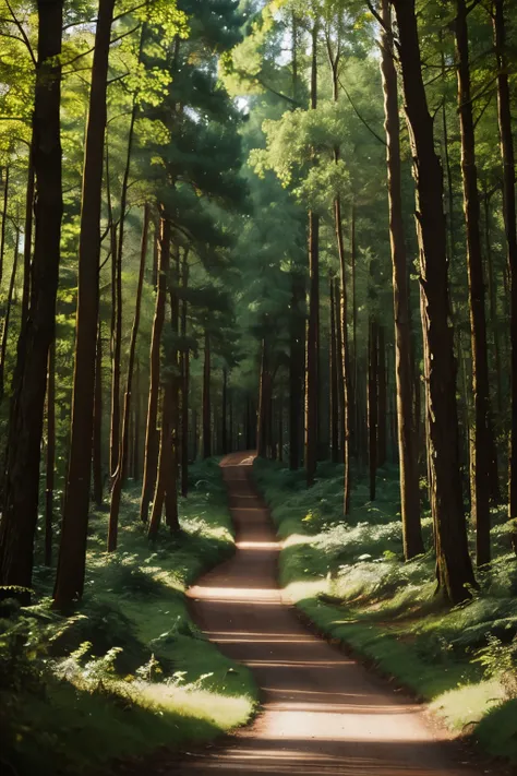 In a whimsical forest,