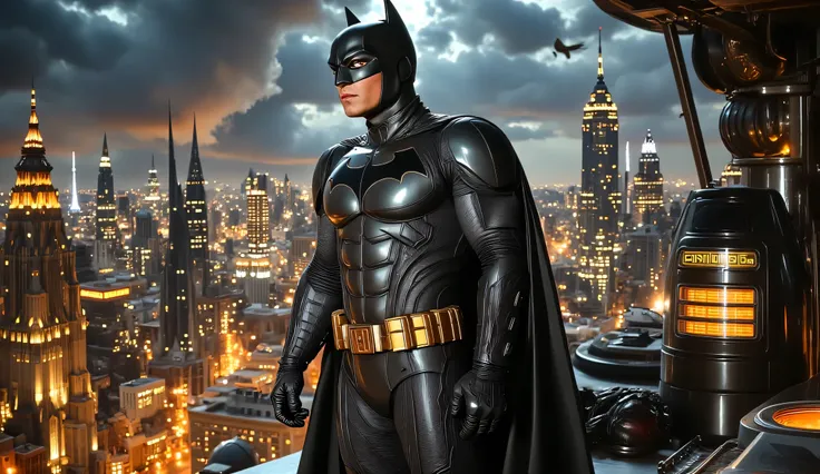 Batman on the rooftop