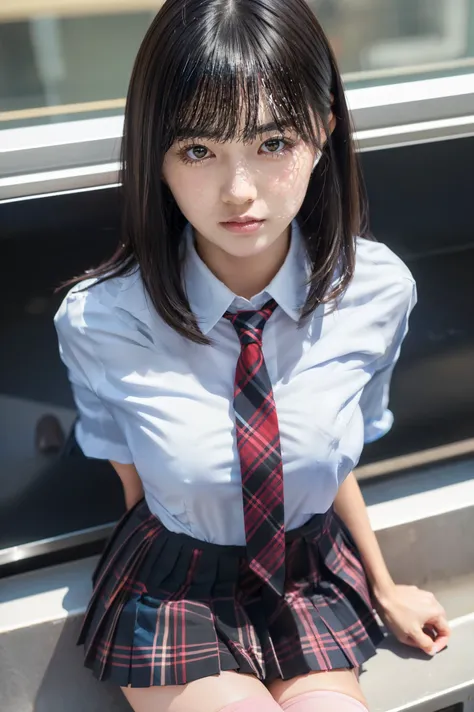    girl (   Masterpiece: 1.4), (8k, Genuine,    RAW Photo   ,    Top Quality: 1.4),    Japanese, (1 girl ),    beautiful face, (Genuine Face: 1.4), (     beautiful black hair  ,     medium hair  : 1.3),     BEAUTIFUL HAIRSTYLES  , Genuineistic Eyes,     Be...