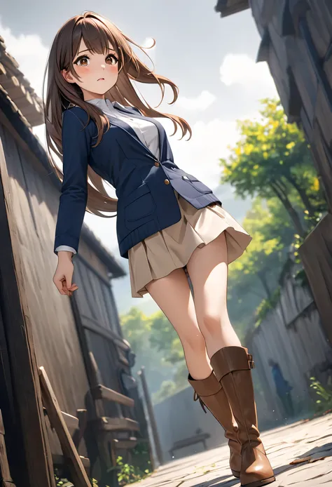 ( masterpiece,  better quality,  High resolution , UHD, perfect pixels ,  depth of field , 4k, RTX, hdr))),  a beautiful girl ,  , alone,  whole body,  artistic style ,  anime character, ((serene look, childish expression,  beautiful face,  long hair at th...