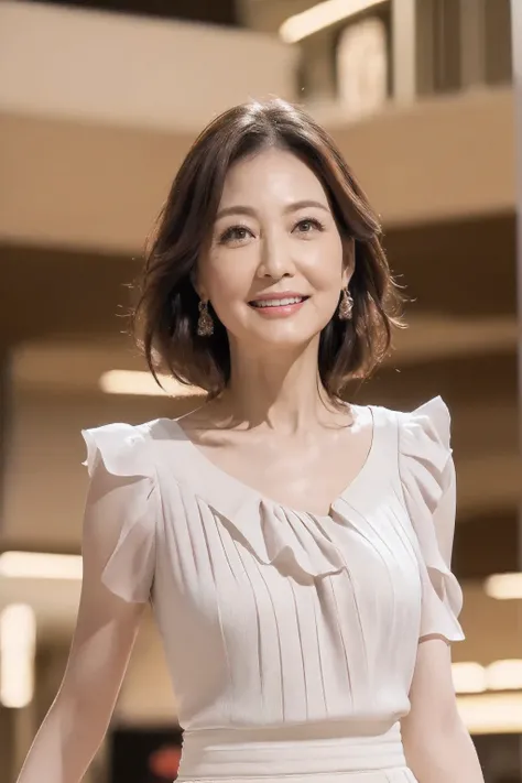 (( top quality)), ((8k)), (( Masterpiece: 1.3)), ( perfect appearance ), ( photorealism: 1.6), (mule), (Looking up at a standing woman from directly below), perfect anatomy, ((Age 65)), (Figure of a mature woman walking ), (In front of a mature woman, an...