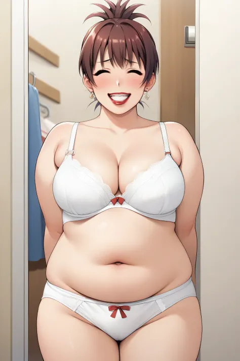  score_9,  score_8_  up the side,  score_7_  up the side,  score_6,  score_5_  up the side,  score_4_  up the side，Anime，nsfw， uncensored， Masterpiece,  Top Quality,  Super Detail, ((((time_ Sumeragi ,  Folded Ponytail ,  best anatomy ,   chubby stomach ， ...