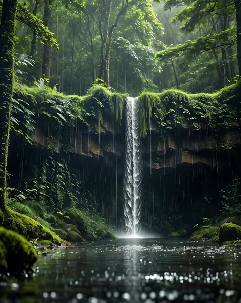 Green Hummer Under the Drizzle
The air is filled with the scent of wet soil , mixed with the freshness of the freshly touched leaves of the rain . This small forest is like a world at a standstill , only the sound of water drops accompanies the silence...