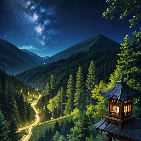 forest林、Mountain、forest、nature、 wondrous、 mystical 、綺麗な scenery、 beautiful curves、flower、 scenery、、  History、、night、star、night空、Very beautiful、 scenery、star空