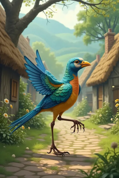 In a small village lived a bird that had one leg