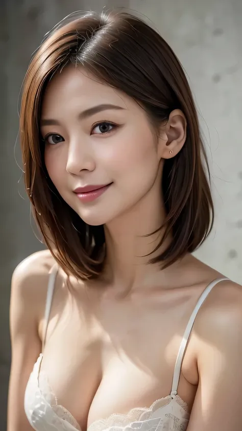   very detailed,   masterpiece ,   top quality , ((  Photorealistic:1.4)), (( slender body:1.4))、Super skinny 30-year-old Japanese woman  ,  detailed face ,   beautiful eyes in every detail 、(( natural makeup)) 、(( cleavage)), (  slim,  toned and beautiful...