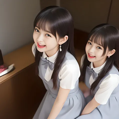 (highest quality, masterpiece, high resolution:1.2), 4K, (Photo quality detailed foreground: 1.2), geometry, ((bewitching naughty rascal younger sister succubi twins) (make fun of the viewer's very sensitive body and move together rhythmically with shampoo...