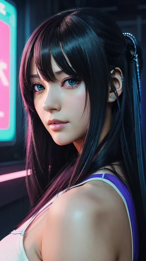 Long Haired Anime Girls in the City , デジタル cyberpunk anime art ,  Cyberpunk Anime Girl メカ, 女性 Cyberpunk Anime Girl ,  Cyberpunk Anime Girl ,   anime cyberpunk art ,  cute cyborg girl ,  Digital cyberpunk - anime art,  cyberpunk anime art ,  tits cyberpunk,...