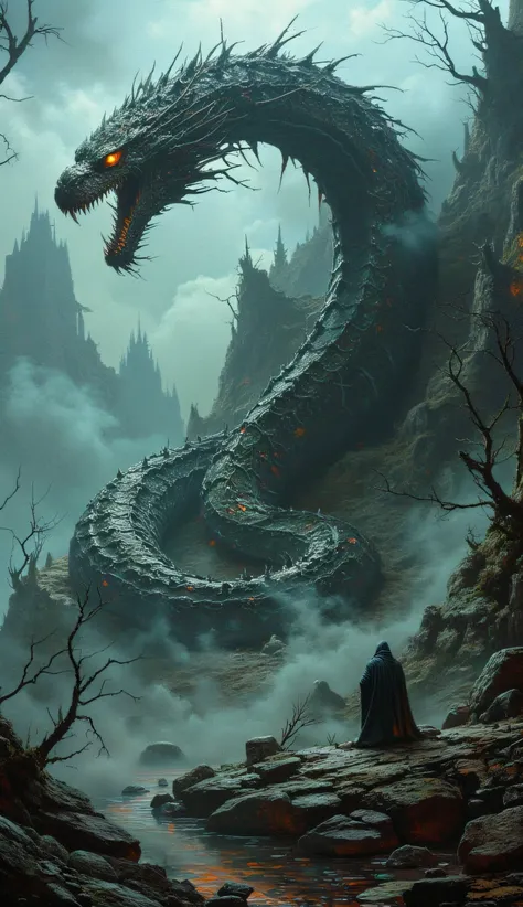 Giant snake fantasy