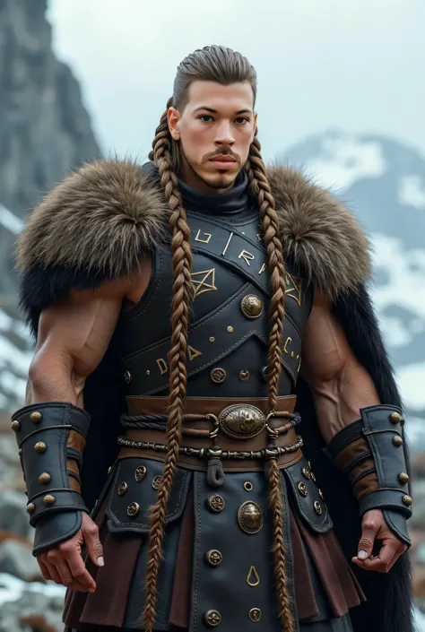 Vikings warrior  braids hairstyle 