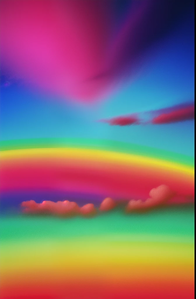 a close up of a colorful sky with clouds and a plane, digital art by Sophie Pemberton, unsplash, digital art, psychedelic clouds, iridescent clouds, space clouds, mystic hue clouds, colorful clouds, (((colorful clouds))), psychedelic sky, clouds mystic hue...