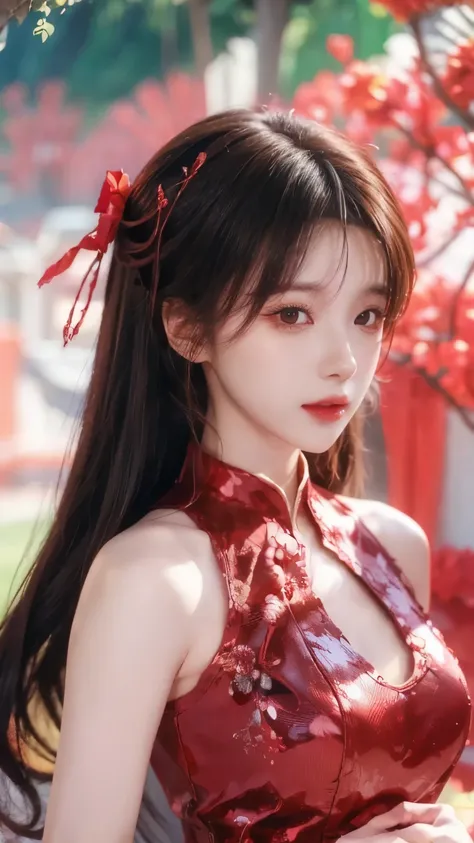 ( masterpiece,Super Fine, best quality:1.5),( 8,000,CG,illustration:1.4),(perfect-composition, exquisite and beautiful face , Very pretty cute girl 、头发上有花朵的Anime Girl, very 美丽的Anime Girl, 美丽的Anime Girl, beautiful fantasy anime , Gu Weiss, Anime Girl, 美...
